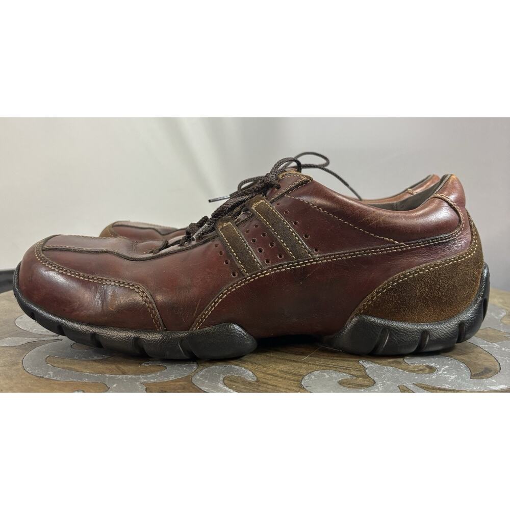 Rockport XCS Mens Brown Leather Walking Shoes Comfort Casual Lace Up Size 10
